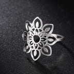 Anillo Mandala Mujer Sello plata