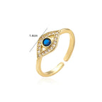 Anillo Ojo Malo Azul Turco
