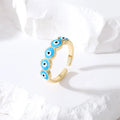 Anillo Mal de Ojo Azul Turco Turquesa