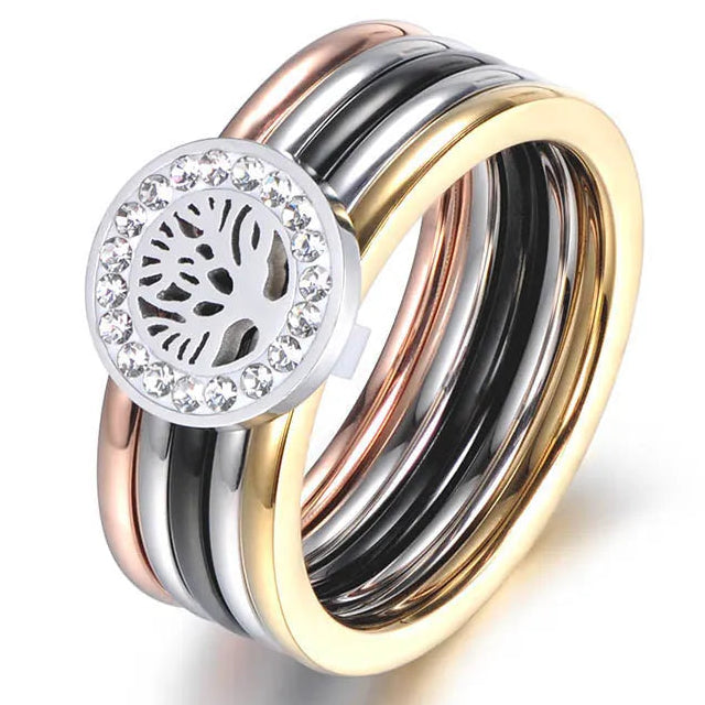 Anillo multicolor Árbol de la vida