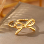 Anillo de lazo para mujer oro