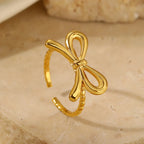 Anillo de lazo para mujer oro