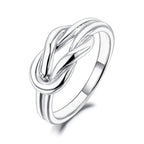 Anillo de nudo para mujer plata
