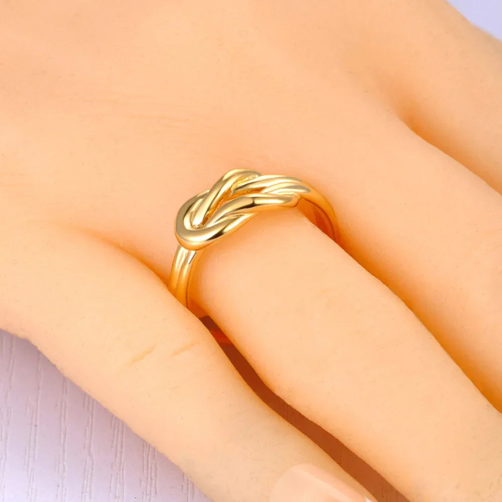 Anillo de nudo para mujer oro