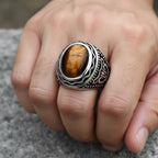 Anillo Ojo de Tigre Hombre