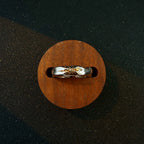 Bague ouverte homme motif étoile solaire