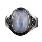 Anillo Ovalado Piedra de Luna para Mujer