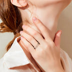 Anillo Pentáculo Brujería Mujer Anillo Wicca plata