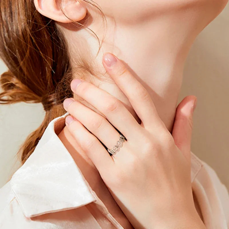 Anillo Pentáculo Brujería Mujer Anillo Wicca plata