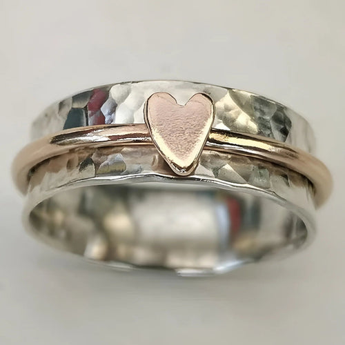 Anillo Pequeño Corazón de Color 