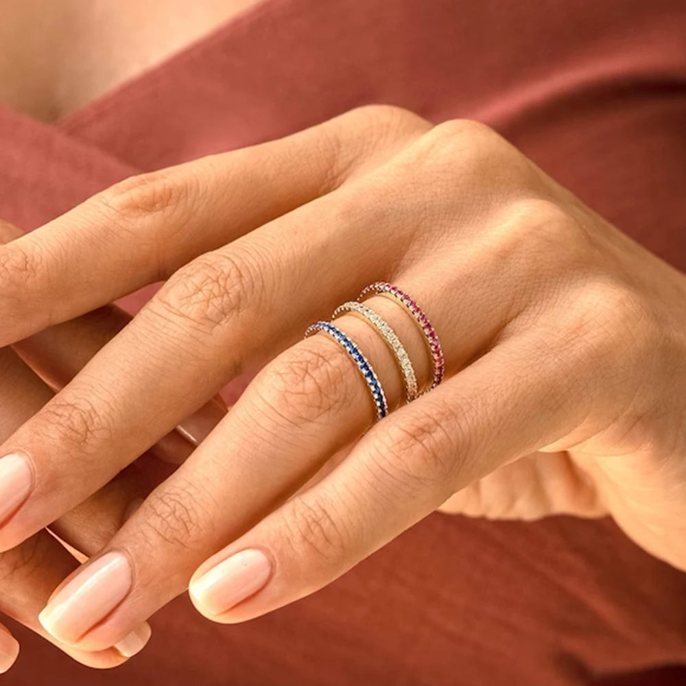 Anillo Piedra de Nacimiento Oro y Plata para Mujer 