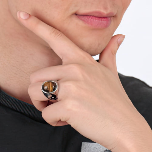 Anillo Piedra Ojo de Tigre 