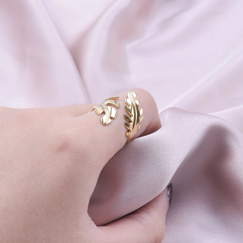 Anillo Pluma para Mujer oro