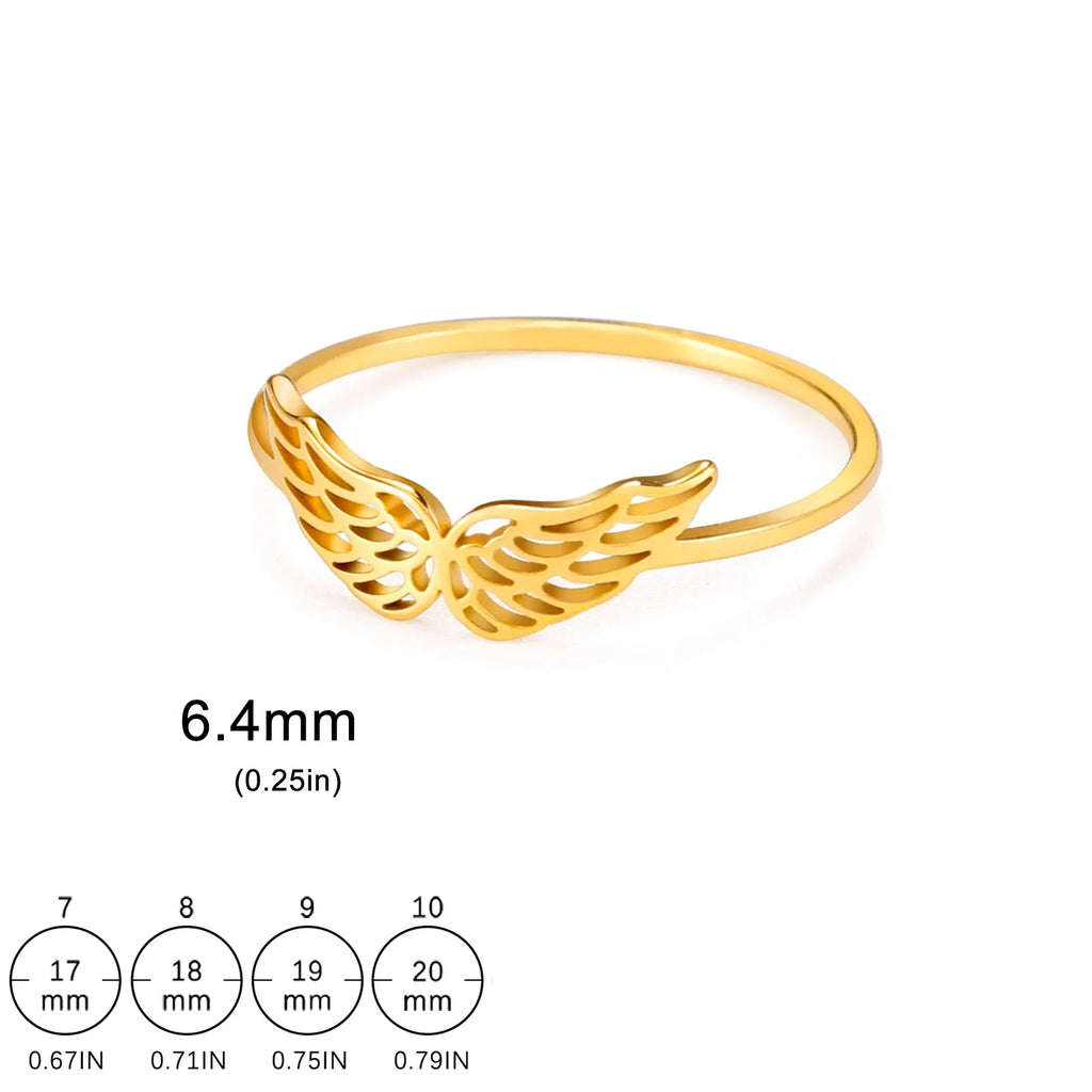 Anillo mujer alas de ángel