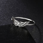 Anillo mujer alas de ángel plata