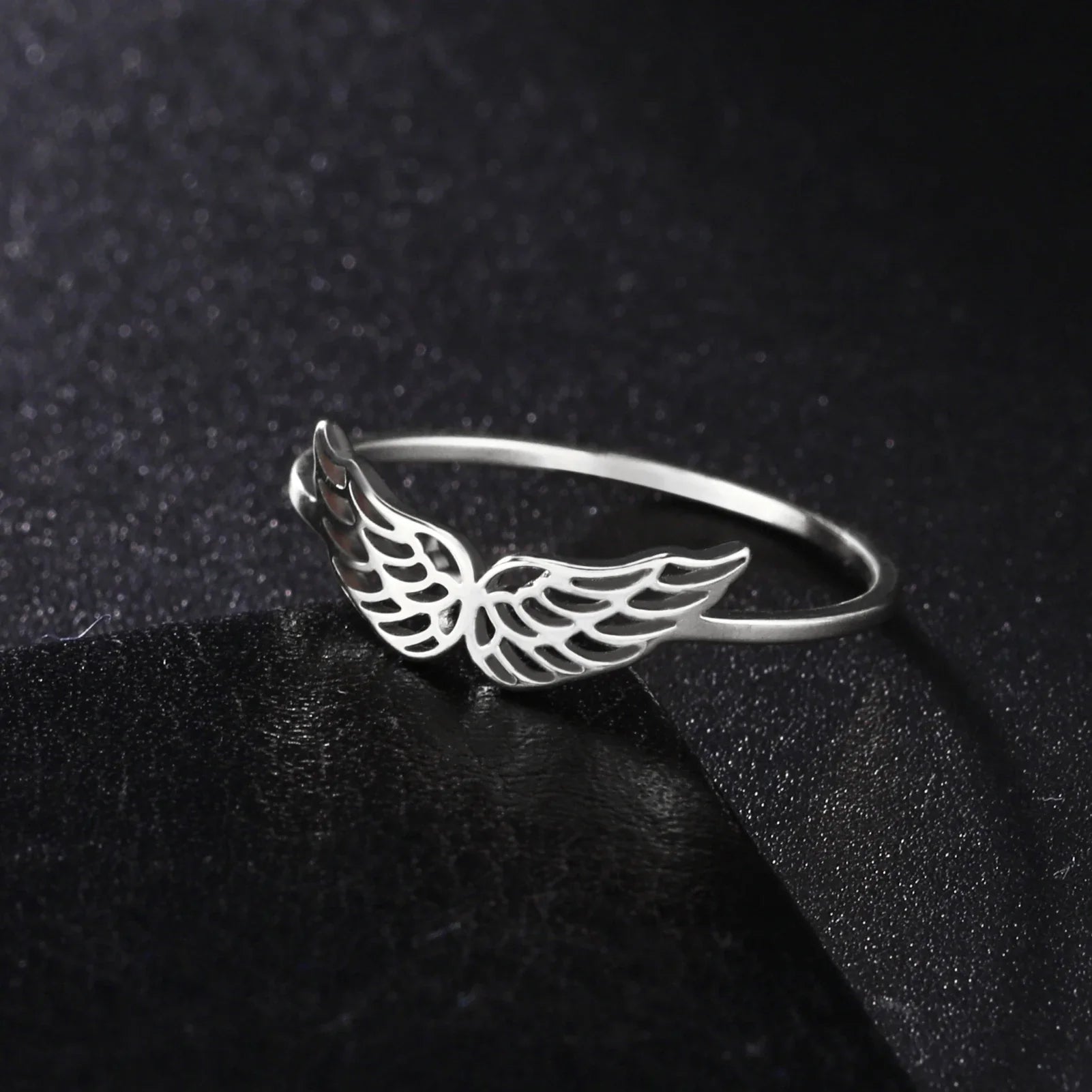 Anillo mujer alas de ángel plata