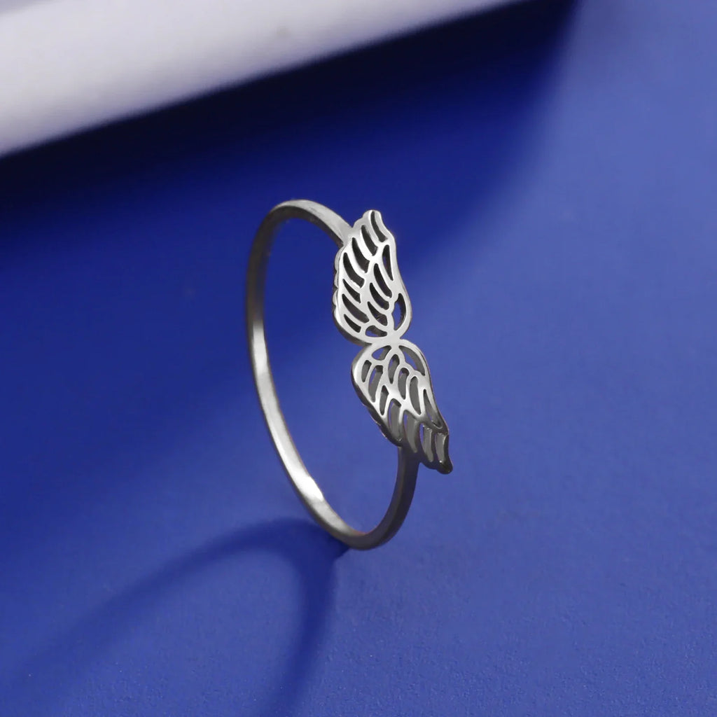 Anillo mujer alas de ángel plata