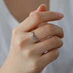 Anillo mujer alas de ángel plata
