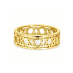 Anillo para mujer con <span data-glossary-id="">estrellas de David</span> símbolo judío oro