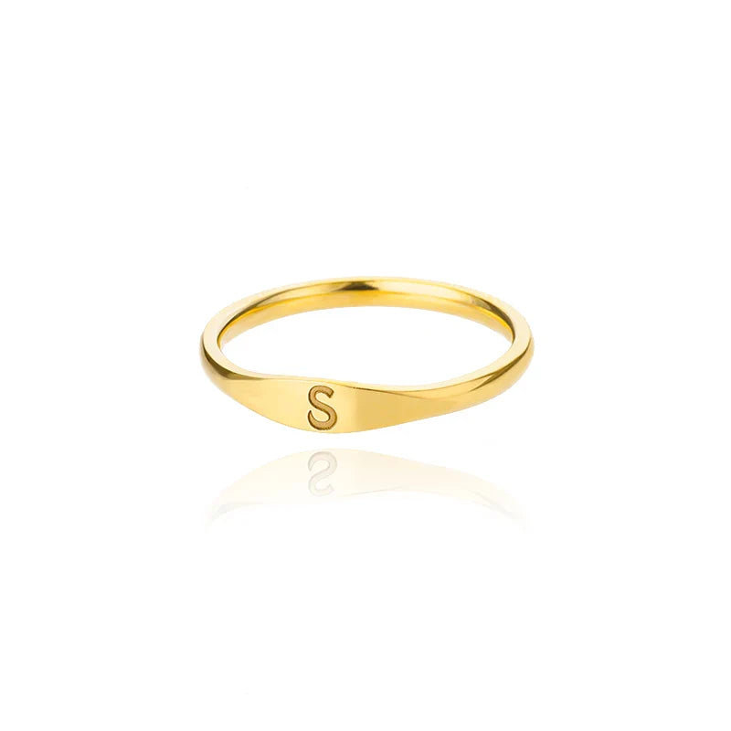 Anillo para mujer inicial s
