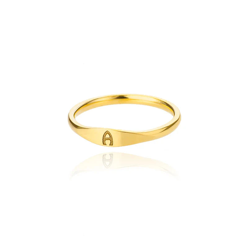 Anillo para mujer inicial a
