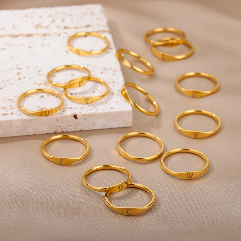 Anillo para mujer inicial