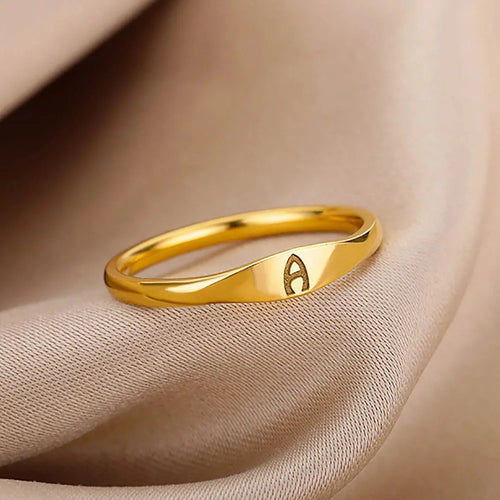 Anillo para mujer inicial a