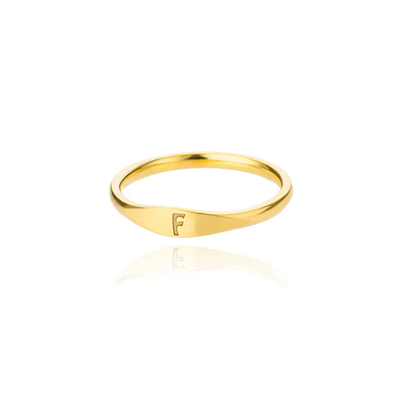 Anillo para mujer inicial f
