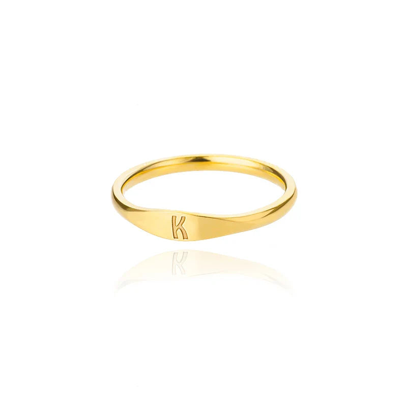 Anillo para mujer inicial k