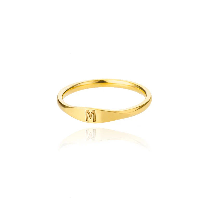 Anillo para mujer inicial m