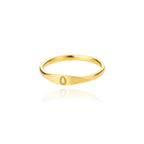 Anillo para mujer inicial o