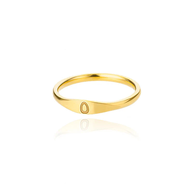 Anillo para mujer inicial o