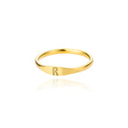 Anillo para mujer inicial r