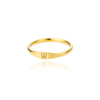 Anillo para mujer inicial w