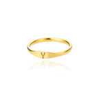 Anillo para mujer inicial y