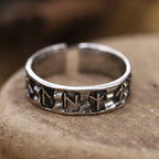Anillo Ajustable Hombre Runas Vikingas 12