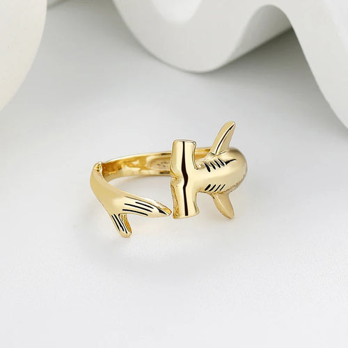 Anillo de Tiburón Martillo oro