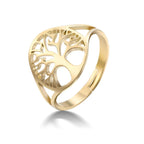 Anillo Retro Árbol de la Vida oro