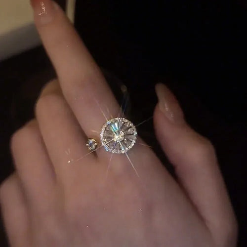 Anillo Giratorio Antiestrés para Mujer plata
