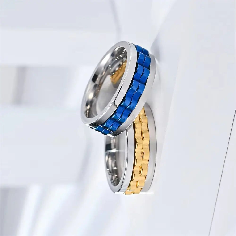 Anillo Giratorio contra la Ansiedad para Hombre 4