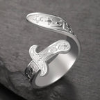 Anillo con espada Ali Zulfiqar símbolo árabe plata