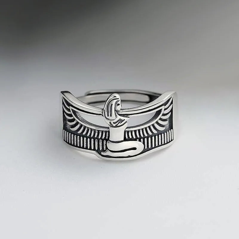Anillo Estilo Antiguo Cleopatra Reina de Egipto