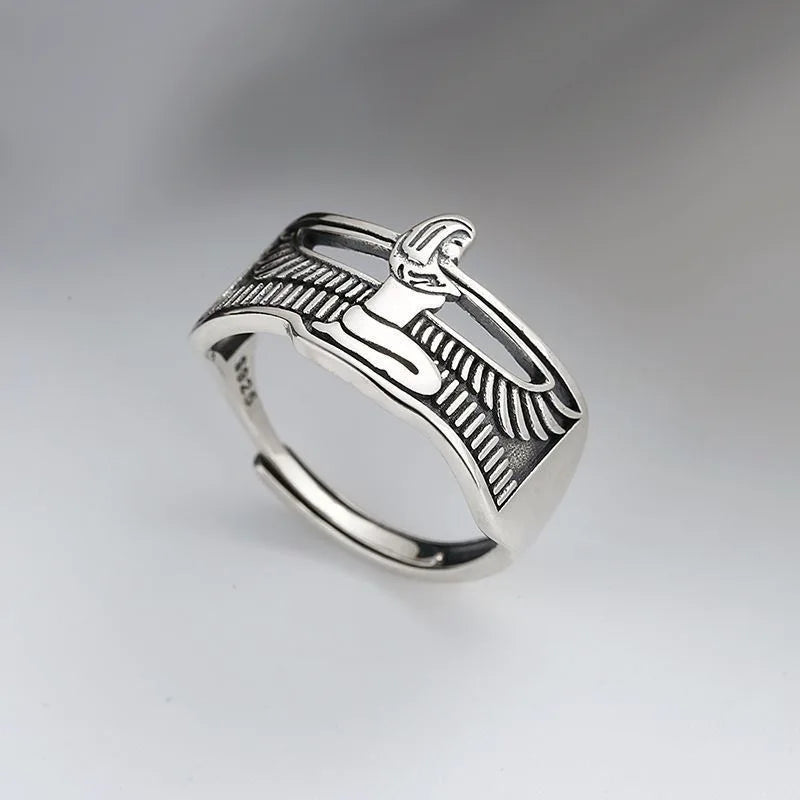 Anillo Estilo Antiguo Cleopatra Reina de Egipto