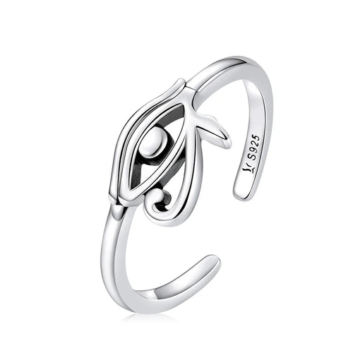 Anillo estilo egipcio Ojo de Horus plata