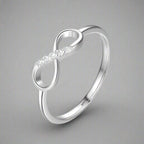 Anillo Símbolo Infinito para Mujer con Circonitas