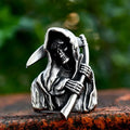 Anillo Cabeza de Muerte y su Guadaña