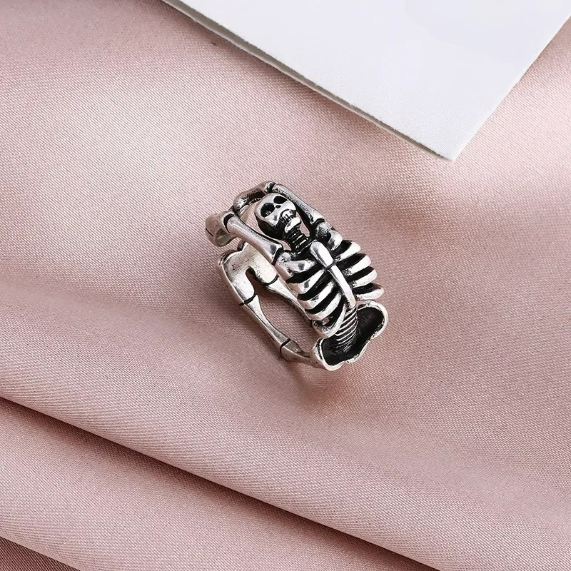 Anillo Cabeza de Calavera Esqueleto