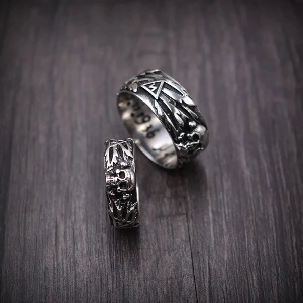 Anillo Cabeza de Muerte Estilo Punk