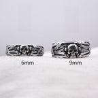 Anillo Cabeza de Muerte Estilo Punk