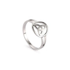 Anillo Triquetra Nudo de la Trinidad Irlandés plata